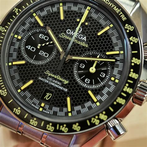 omega super racing steel watch